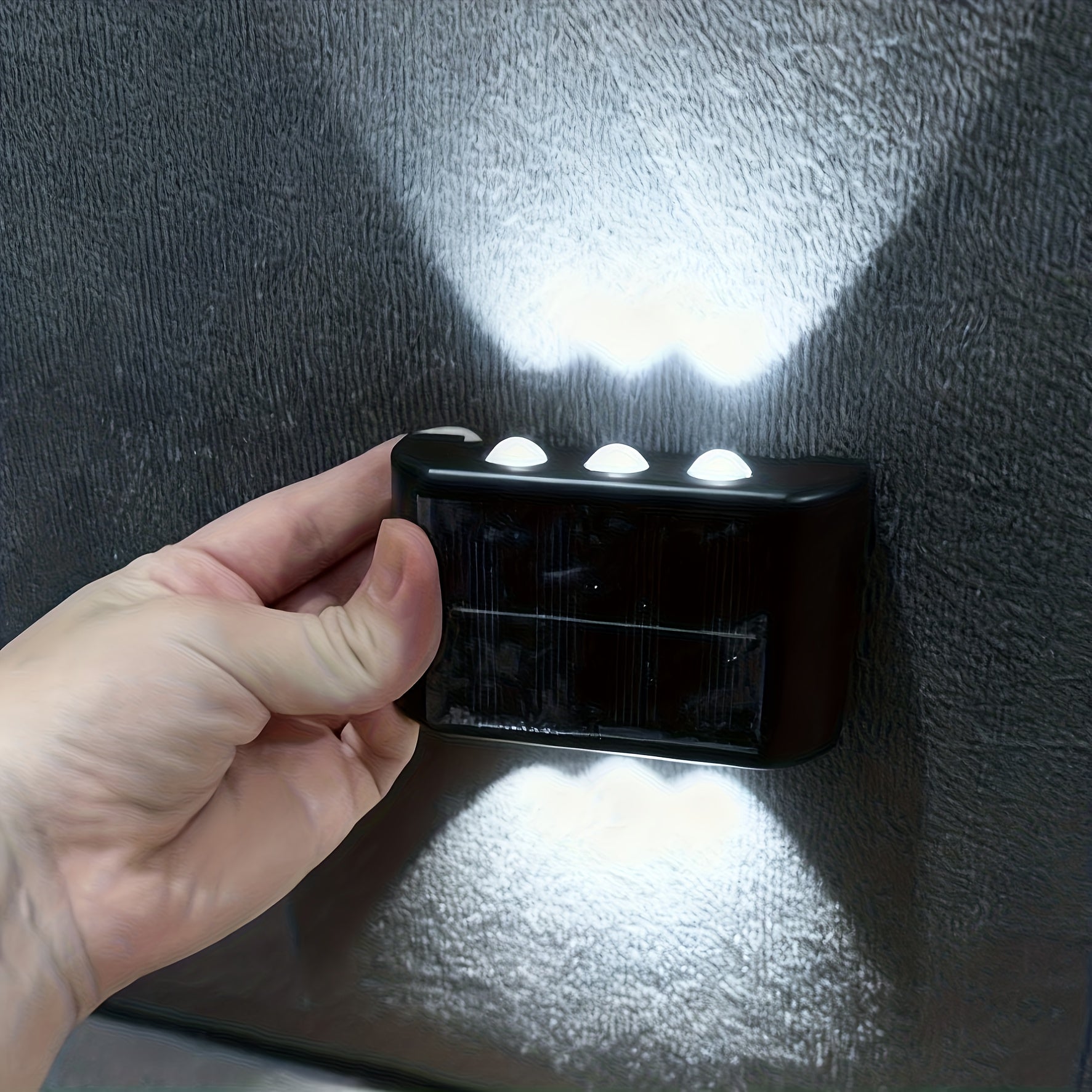 1/2 пакувања, 6 LED соларни ѕидни светилки, совршени за декорирање дворови, улици, огради, гаражи и градини