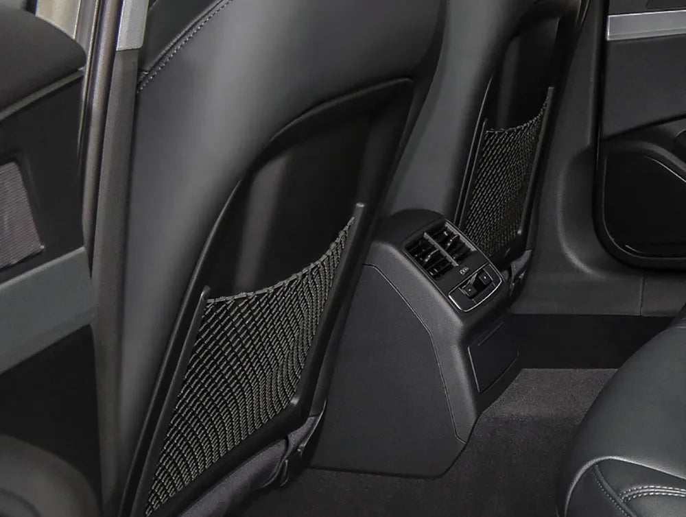 Додатоци за ентериер за автомобили за Audi A4 B8 A5 Q3 A3 A6 C7 Q5 B9 Q7 Задни седишта Мрежа со жица и џеб за складирање за автомобили