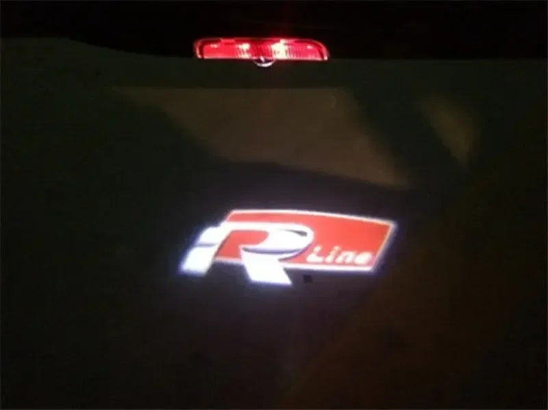 2/4p LED светло со проектор со лого на вратата од автомобилот за VW Golf 5 6 7 8 GTI GTD GTE Touareg CC Passat B6 B7 B8 B9 C6 C7 C8 Tiguan Додатоци