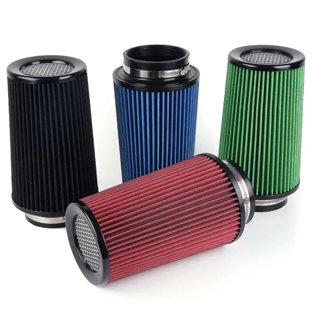 RASTP-Универзален филтер за воздух за автомобил со висок проток од 3" 3,5" 4" Конусни филтри за воздух што се перат за тркачки автомобили високи 10,6" OFI141