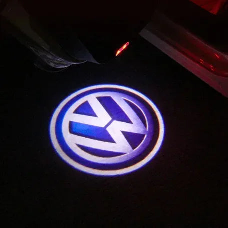 2/4p LED светло со проектор со лого на вратата од автомобилот за VW Golf 5 6 7 8 GTI GTD GTE Touareg CC Passat B6 B7 B8 B9 C6 C7 C8 Tiguan Додатоци