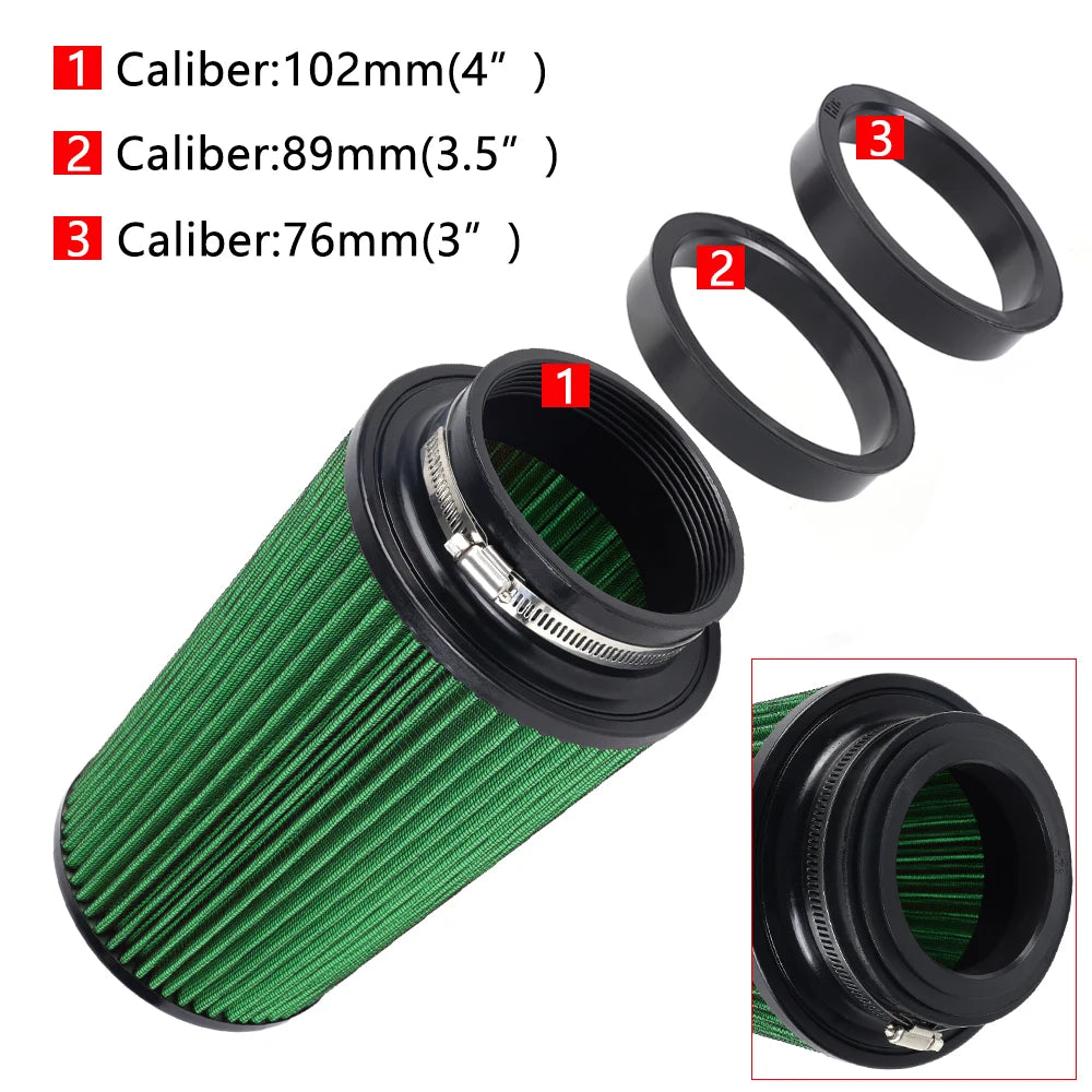 Filtër ajri konik i larëshëm për makinën RASTP-Universal 3" 3.5" 4" me rrjedhje të lartë për makinën, OFI141 për makina garash 10.6" të larta