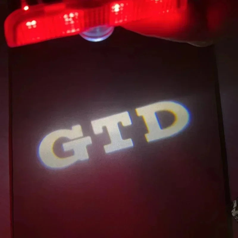 2/4p LED светло со проектор со лого на вратата од автомобилот за VW Golf 5 6 7 8 GTI GTD GTE Touareg CC Passat B6 B7 B8 B9 C6 C7 C8 Tiguan Додатоци