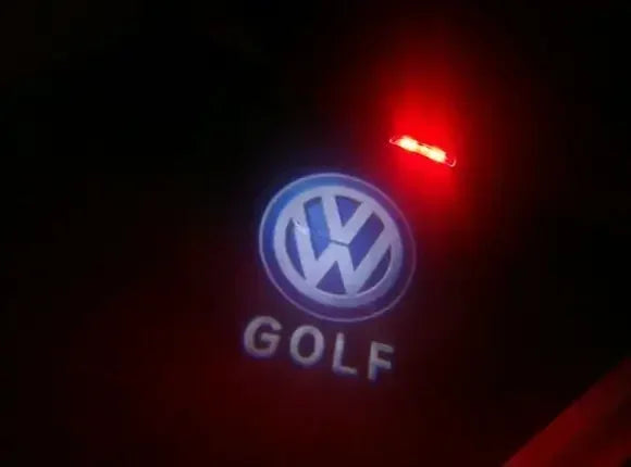 2/4p LED светло со проектор со лого на вратата од автомобилот за VW Golf 5 6 7 8 GTI GTD GTE Touareg CC Passat B6 B7 B8 B9 C6 C7 C8 Tiguan Додатоци