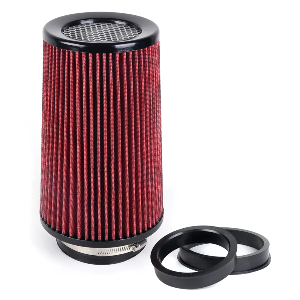 RASTP-Универзален филтер за воздух за автомобил со висок проток од 3" 3,5" 4" Конусни филтри за воздух што се перат за тркачки автомобили високи 10,6" OFI141