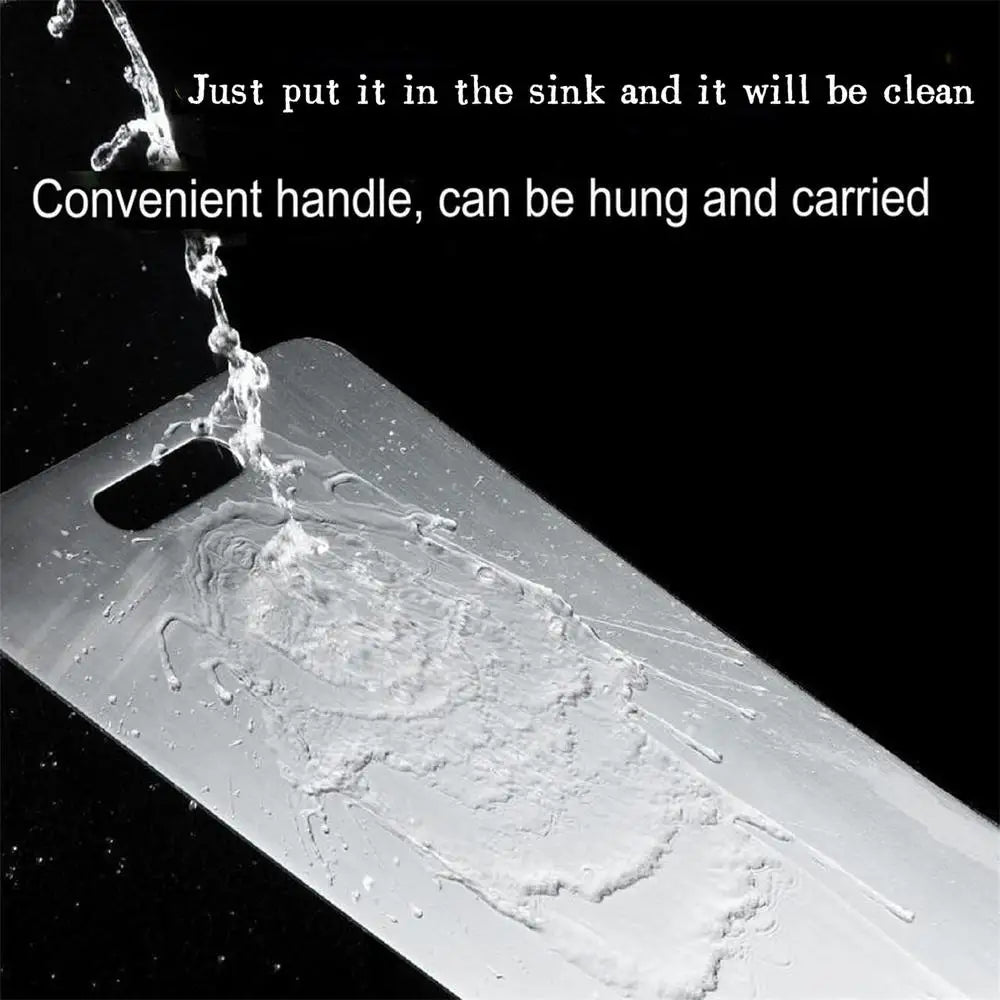 Титаниумски даски за сечење за кујна, задебелени двострани даски од не'рѓосувачки челик 304, задебелени, преносливи за сечење овошје и месо, со квалитет за храна