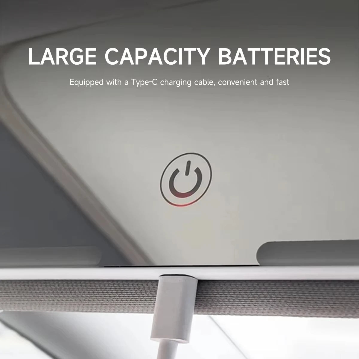 Внатрешно огледало за автомобил, штитник за сонце, LED огледало за шминкање со висока дефиниција, прилагодување на екранот на допир во 3 режими, USB полнење, огледало за шминкање за автомобил